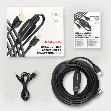 ADR-210B USB 2.0 A-M -> B-M Активный кабель