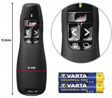 Профессиональная лазерная указка, мощный лазерный USB-пульт дистанционного управления + батарейки