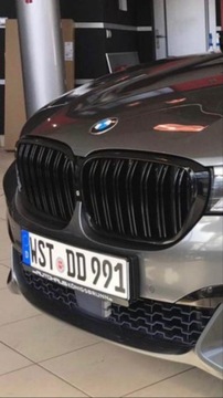 фото thumb №7, Решётка радиатора решётки радиатора bmw g11 g12 15- глянцевый чёрный двойной