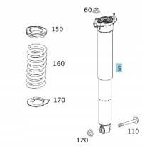 фото thumb №2, Амортизатор задній mercedes glk w204