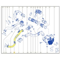 фото thumb №2, Труба интеркулер renault clio captur 144609905r