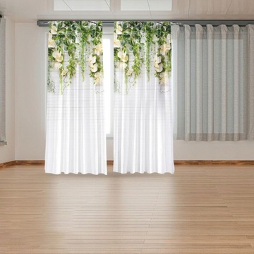 Rośliny winorośli Druk cyfrowy Blackout 107x213cm