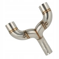 фото thumb №6, Motocyklowa середня подвійний труба вихлопна ze