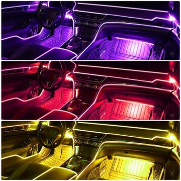 Светодиодная лента RGB NEON для салона автомобиля CARS
