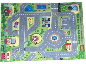 Ковер DIGITAL EMMA CITY улицы дороги автомобили 140х200