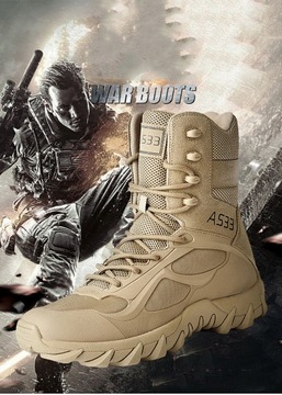 Высокие ботинки Military Tactical Boots 45 хаки