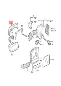 Купити Корпус дзеркало vw crafter 17- pr, фото thumb
