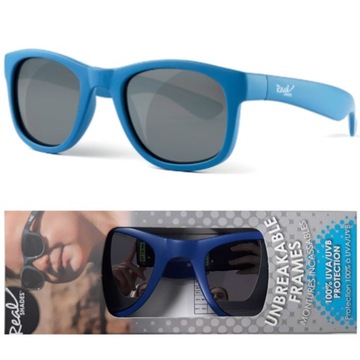 Детские солнцезащитные очки Real Shades Surf - стальной синий блеск 0-2