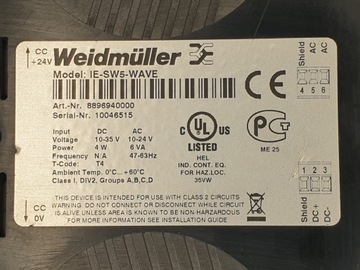 рельсовый переключатель WEIDMULLER IE-SW5-WAVE 8896940000