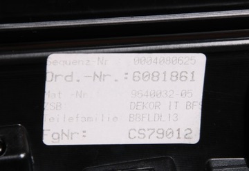 фото thumb №13, Bmw 5' g60 g61 планка декоративна dekor консолі dark графіт європа 9640032