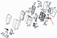 Купить Mb a w176 левый кронштейн спинка заднего сиденья блокировка a176920930064, фото thumb