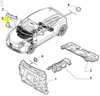 фото thumb №6, Изоляция перегородка двигатель alfa romeo mito оригинальный номер 50515025