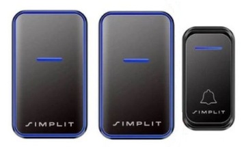 Беспроводной дверной звонок x2 + передатчик A6 Simplit