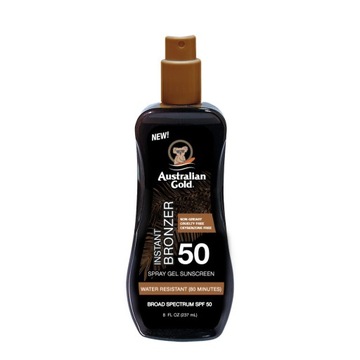 Гель-спрей «Австралийское золото» с бронзатором SPF50