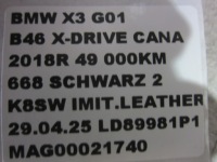 Bmw x3 g01 f97 захист кришки багажника корпус beż 7484136 51497484136 в Україні, фото thumb