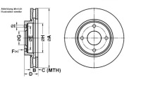 фото thumb №1, Ate гальмівні диски гальмівні 2szt. nissan cube tiida 1.4-1