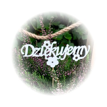 PIK DZIEŃ NAUCZYCIELA DZIĘKUJEMY 6SZT 14CM KWIATY