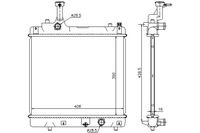 фото thumb №1, Nissens радиатор двигателя nissan pixo