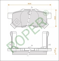 фото thumb №1, Гальмівні колодки задня honda city v vi jazz iii iv