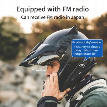ГАРНИТУРА ДЛЯ МОТОШЛЕМА С FM
