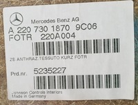 фото thumb №8, Оббивка боковина двері праві зад mercedes w220