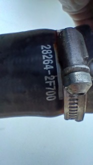 фото thumb №8, Kia sorento iii труба шланг waż интеркулер 2.2 crdi 28263-2f700