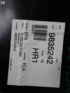 фото thumb №11, Fiat 500e ii 2 електричний 20- підкрилок ніша колеса захист ліві зад 52221400