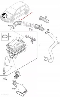 фото thumb №13, Шланг filta воздуха astra g h zafira a 1.7cdti 2.0 di 90530766