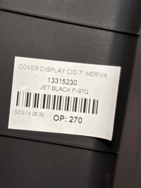 Рамка дисплея opel meriva b lift 13351355 Недорого, фото thumb