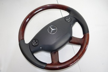 фото thumb №7, Mercedes w221 кермо w216 дерево дерев'яна 2214600403 з підігрівом