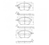 фото thumb №2, Nipparts тормозные колодки тормозные infiniti fx 35