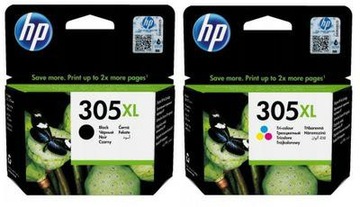 Комплект из 2x HP 305XL, цветной+черный, оригинал