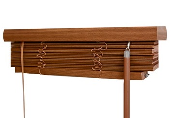 ŻALUZJE ORZECH ROLETY DREWNIANE 25MM 30x70