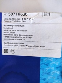 фото thumb №13, Swag наконечник тяга левая ford focus