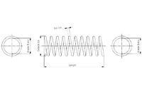 фото thumb №2, Пружина підвішування перед l/p mercedes c t-model s203 c w203 clc