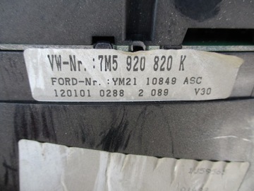 фото thumb №4, Ford galaxy рестайлінг 1.9 tdi спідометр  прилади 7m5920820k