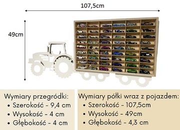ТРАКТОРНАЯ ДЕРЕВЯННАЯ ПОЛКА для пружин HOT WHEELS