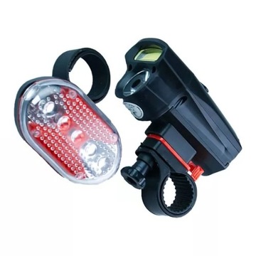 КОМПЛЕКТ ВЕЛОСИПЕДНЫХ ЛАМП ПЕРЕДНИЕ И ЗАДНИЕ LED/COB