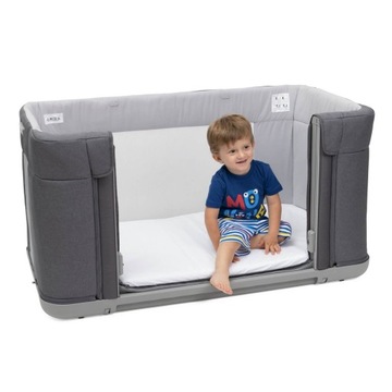 Кровать Chicco Next2Me Forever Slate Grey, дополнительная кровать, диван + бесплатная кровать