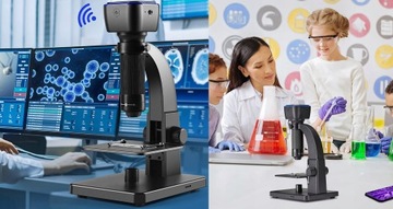 Профессиональный цифровой микроскоп Inskam 315-W, увеличение 500x и 2000x.