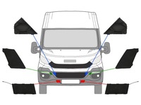 фото thumb №1, Iveco daily 2014- оригінальні заглушки бампера