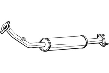 ГЛУШИТЕЛЬ ПЕРЕДНИЙ DAIHATSU TERIOS 1.3 07.00-10.06 BOSAL