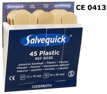 Пластиковые пластыри CEDERROTH Salvequick (REF-6036)