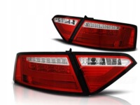 Купити Фари audi a5 07-06.11 купе red white led смуга, фото thumb