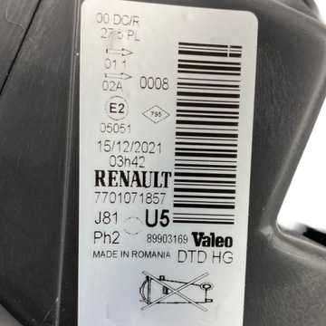 фото thumb №14, Нова оригінальний номер лампа правий перед renault espace iv рестайлінг ксенон