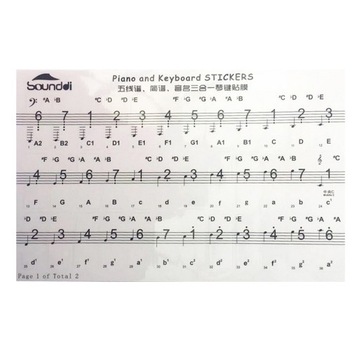 1 комплект наклеек на клавиатуру Na Keyboard