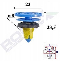 фото thumb №4, 10szt jeep renegade '15- клипса 8 обивка дверь