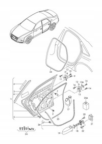 фото thumb №1, Audi a8 4h прокладка дверь правые зад 4h0839718c org