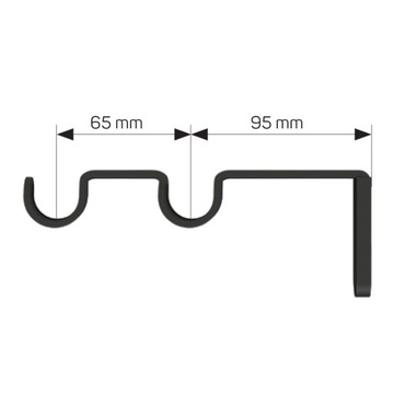 Karnisz Oslo 200cm podwójny 19/19mm metal satyna