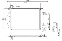 фото thumb №1, Конденсатор радиатор кондиционера nissens +gratisy